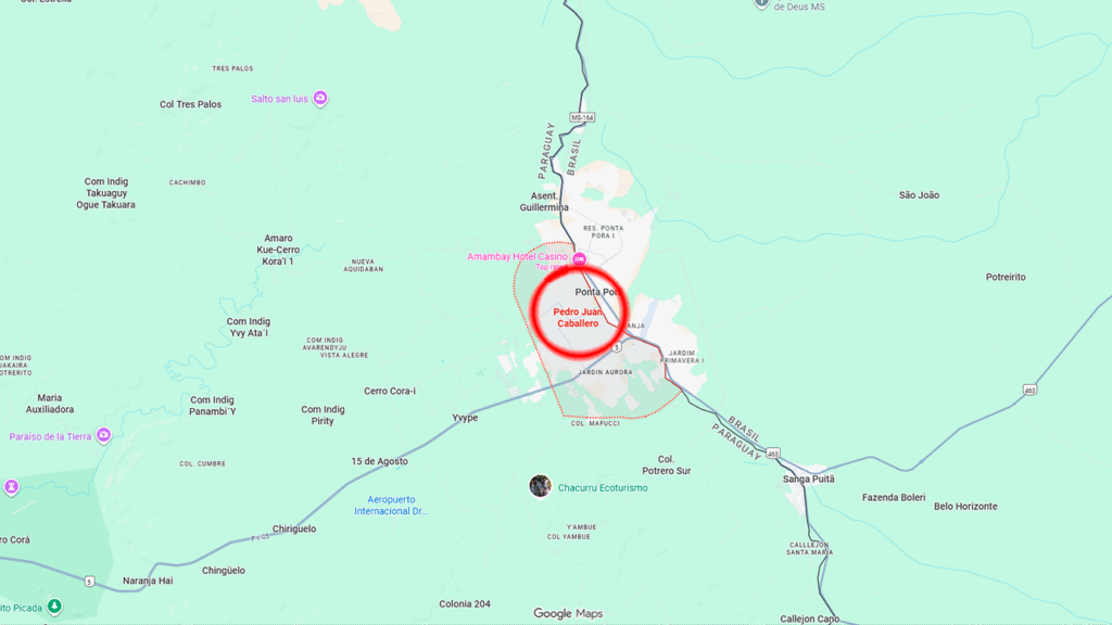 Pedro Juan Caballero, Paraguai