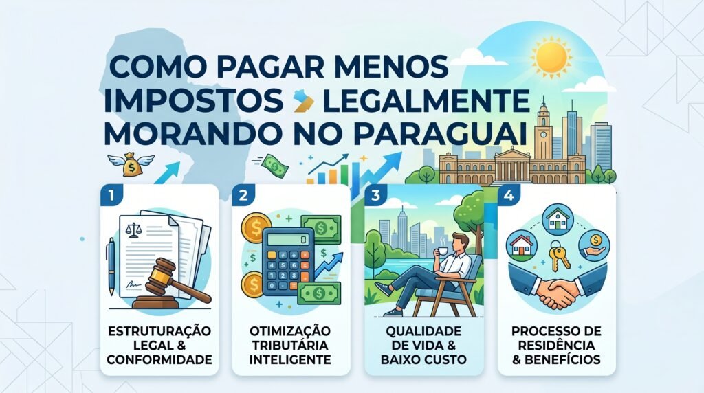 como pagar menos impostos morando no Paraguai